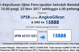 Ibu bapa yang mahu kertas ujian pencapaian sekolah rendah upsr anak mereka diperiksa semula boleh berbuat demikian dalam tempoh 30 hari dari tarikh. Semakan & Permohonan - Semakan Online