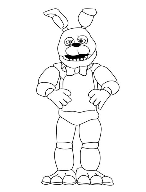 5 Nights at Freddy's 2 Coloring Page - Free Printable Coloring Pages