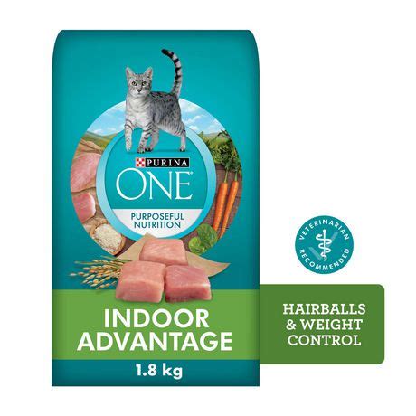 Contains no corn, wheat, or other grains in the recipe (most experts consider grains harmful for a cat's health when consumed in large amounts). Purina ONE® SmartBlend™ Indoor Hairball And Weight Control ...