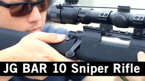 Airsoft Gi Jg Bar 10 Bolt Action Spring Powered Sniper Rifle Gun