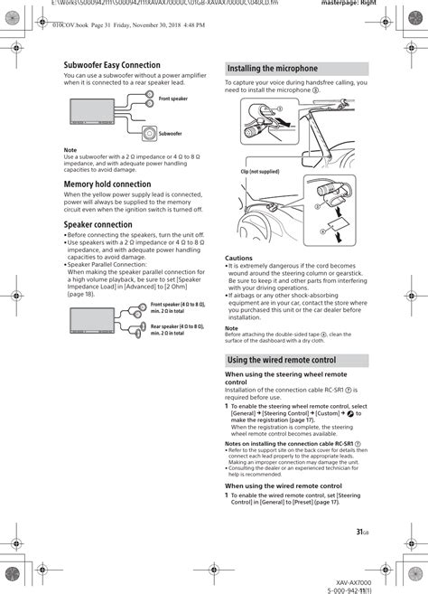 Sony Xav Ax7000 Manual