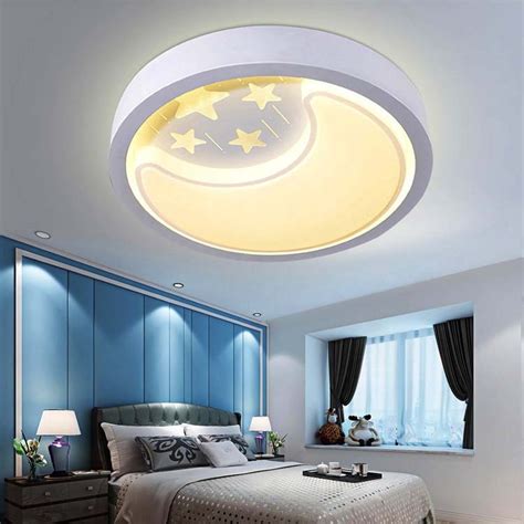 Whatever style you like, make sure you put it in the most private places with your couple. Star Moon led Ceiling light for bedroom warm romantic ...