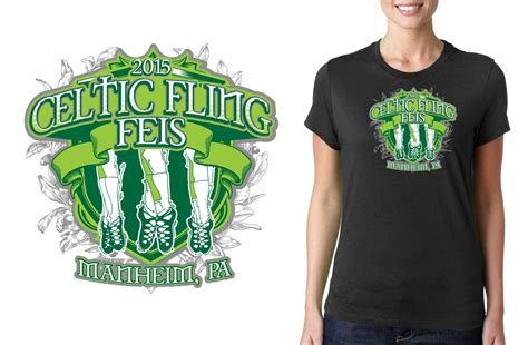 Celtic Fling Feis Vector Logo Design For Print My Event Artist