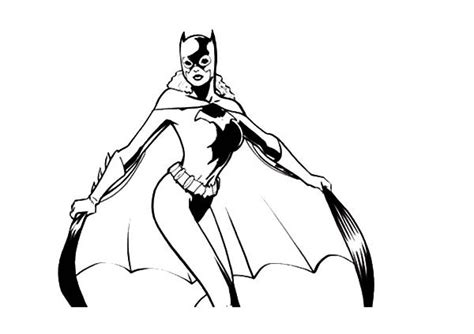 Coloring Page Batgirl Superheroes Printable Coloring Pages