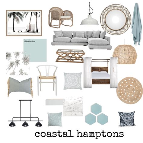 Coastal Hamptons Moodboard Interior Design Mood Board By Stylechic