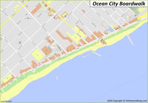 Map Of Ocean City Nj Boardwalk Black Sea Map