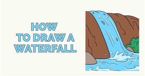 How To Draw A Waterfall Really Easy Drawing Tutorial