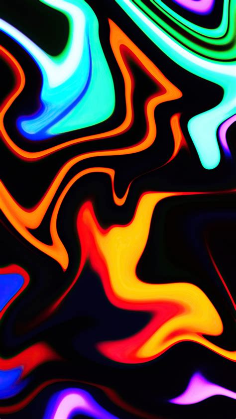 Dark Colorful Shapes Abstraction 4k Hd Abstract Wallpapers Hd