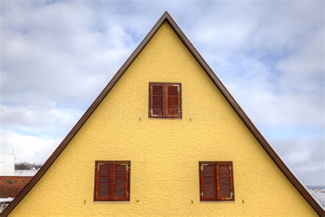 House Roof In Triangle Shape Stock Photo Image Of Shape Triangle