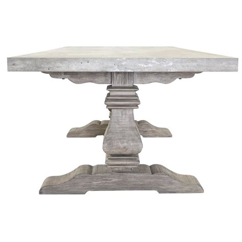 Kosas Home Mckee Reclaimed Pine Dining Table In Antique Gray Khaki