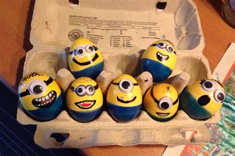 Happy Easter Minion Easter Eggs Diy Papier Projekte Geschenkideen