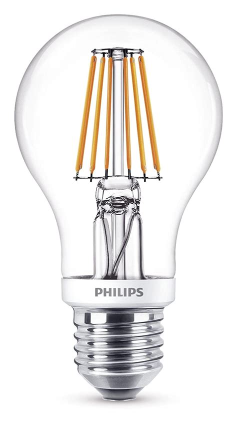 Philips Led Classic Dimmable E27 Edison Screw Clear Filament Light Bulb