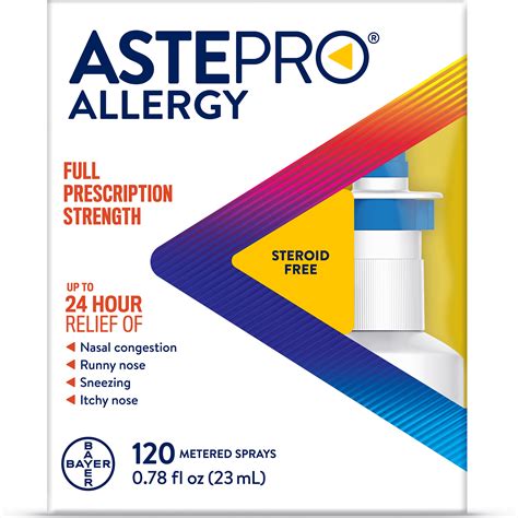 Astepro Allergy Steroid Free Antihistamine Nasal Spray Metered Sprays