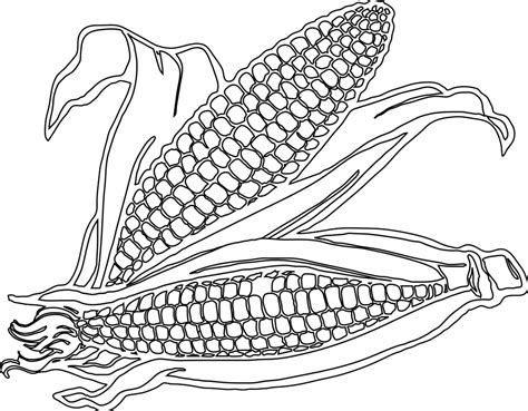 Printable coloring pages for kids and adults. Corn Coloring Pages Printable - Coloring Home