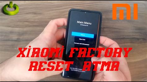 Xiaomi Format Atma Hard Reset Wipe Data Sıfırlama Youtube