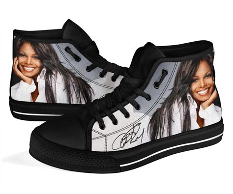 Janet Jackson High Top Shoes Uscoolprint