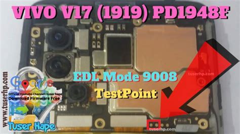 Vivo V17 1919 PD1948F Test Point Reboot To EDL Mode 9008
