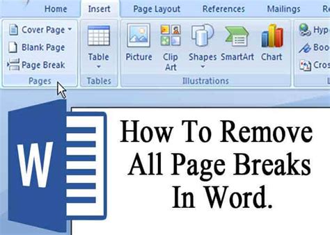 How To Remove Page Break From Ms Word Printable Templates