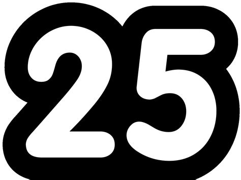 25 Number Transparent Png Arts