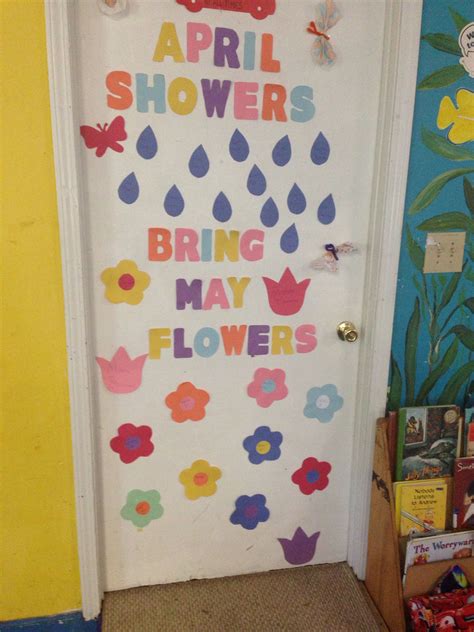 Our Classroom Door April Showers ☔️ Brings May Flowers Spring