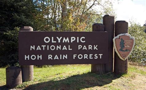 Olympic National Park Sign Washington Nationals Park National Parks
