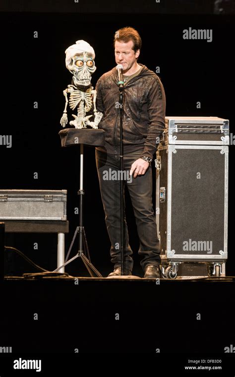 Ventriloquist Comedian Jeff Dunham With His Character Achmed The