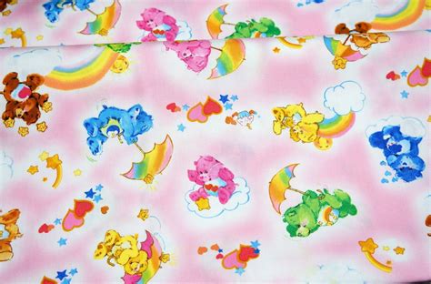 Care Bears Fabric 50 Cm By 106 Cm Or 196 By 42 By Beautifulwork