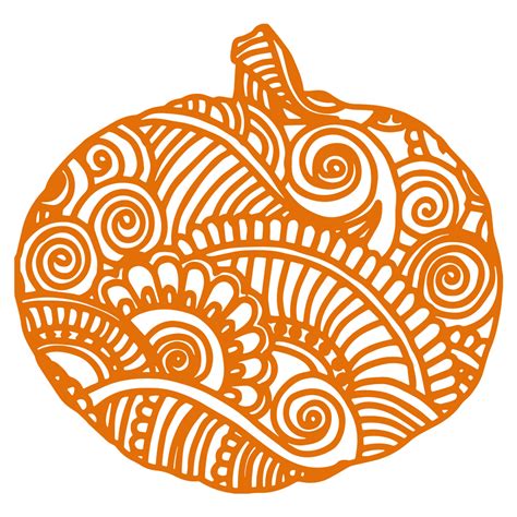Zentangle Pumpkin Svg Svg Eps Png Dxf Cut Files For Cricut And