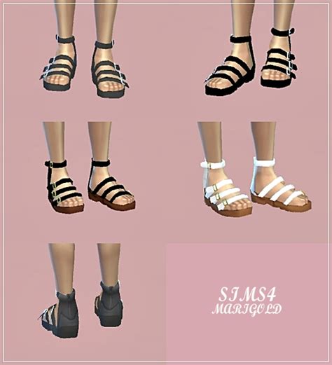 Male Sandals At Marigold Sims 4 Updates