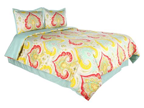 Rounding out the set, two shams and a matching lumbar pillow echo the paisley motif, while a pair of. Echo Design Jaipur Comforter Set Full | Shipped Free at Zappos