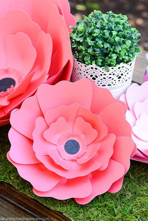 Pink Paper Flowers Centerpiece Diy Crepe Paper And Fresh Flower