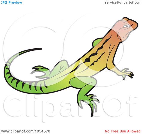 Royalty Free Vector Clip Art Illustration Of A Colorful Lizard By Lal