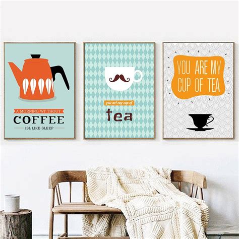 Plakat na ścianę do kuchni Tea and Coffee Decorateo pl