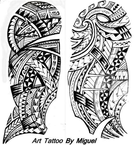 Miguels Polynesian Half Sleeve Tattoo Design Tattoo Ideas