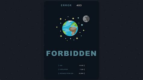 Forbidden HTML Templates