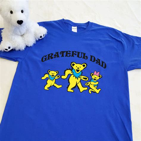 Grateful Dad Adult Shirt Puddle Bear