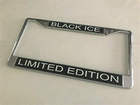 Chrome License Plate Frame Metal Custom Personalized Engraved Etsy