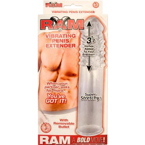 Ram Vibrating Penis Extender Clear Sex Toys And Adult Novelties