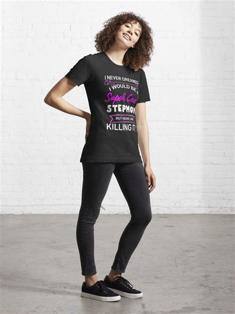Stepmother T Super Cool Stepmom Hot Pink T Shirt For Sale By Larkdesigns Redbubble