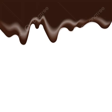 Gambar Latar Belakang Transparan Tetes Cairan Tetes Cokelat Meleleh