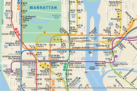 Ny Mta Subway Map Map Vector