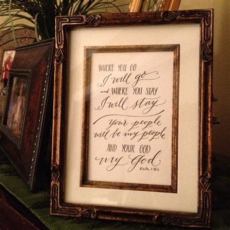 Ruth 116b Hand Lettered Scripture Print Bella Scriptura Collection