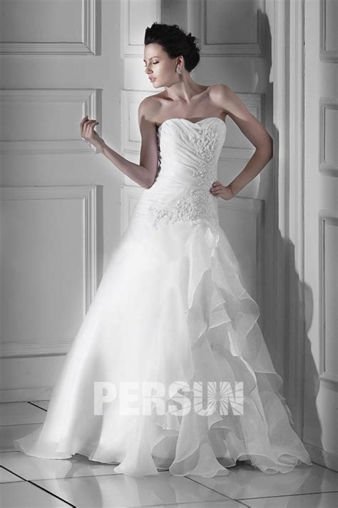 Dieser pinnwand folgen 308 nutzer auf pinterest. Günstig Organza A Linie Applikationen Strand Brautkleid ...