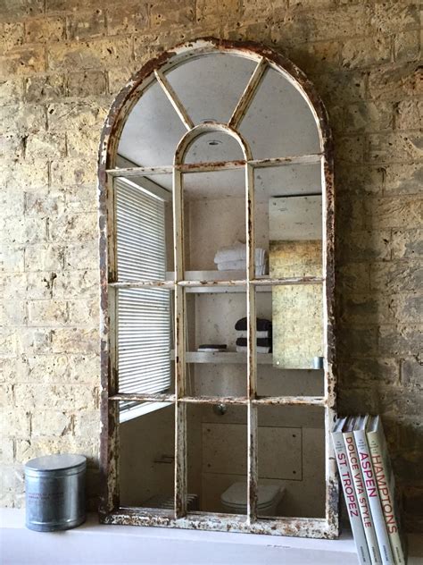 41'' h x 29'' w x 1.5'' d. Antiques Atlas - Arch Vintage Architectural Window Mirror