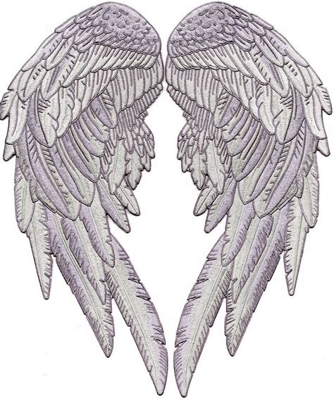Silver Angel Wing Patches 14 Realistic Wings And Feathers