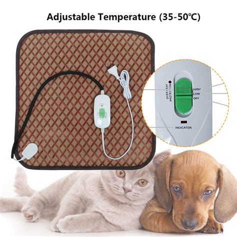 Solar Kits 45x45cm Electric Pet Heating Pad Heater Mat Blanket Dog