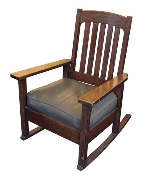 Stickley Oak Rocking Chair Olde Good Things