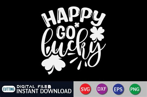 Happy Go Lucky Svg By Funnysvgcrafts Thehungryjpeg