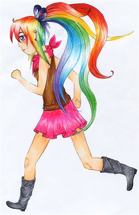 Rainbow Hair By Megankaro On Deviantart