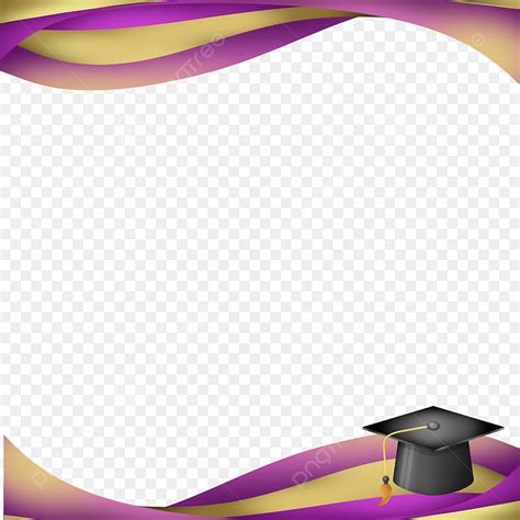 Pink Gold Border Png Image Gold And Pink School Graduation Border